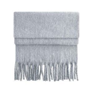 Beechfield Fluffy Scarf / Heather Grey